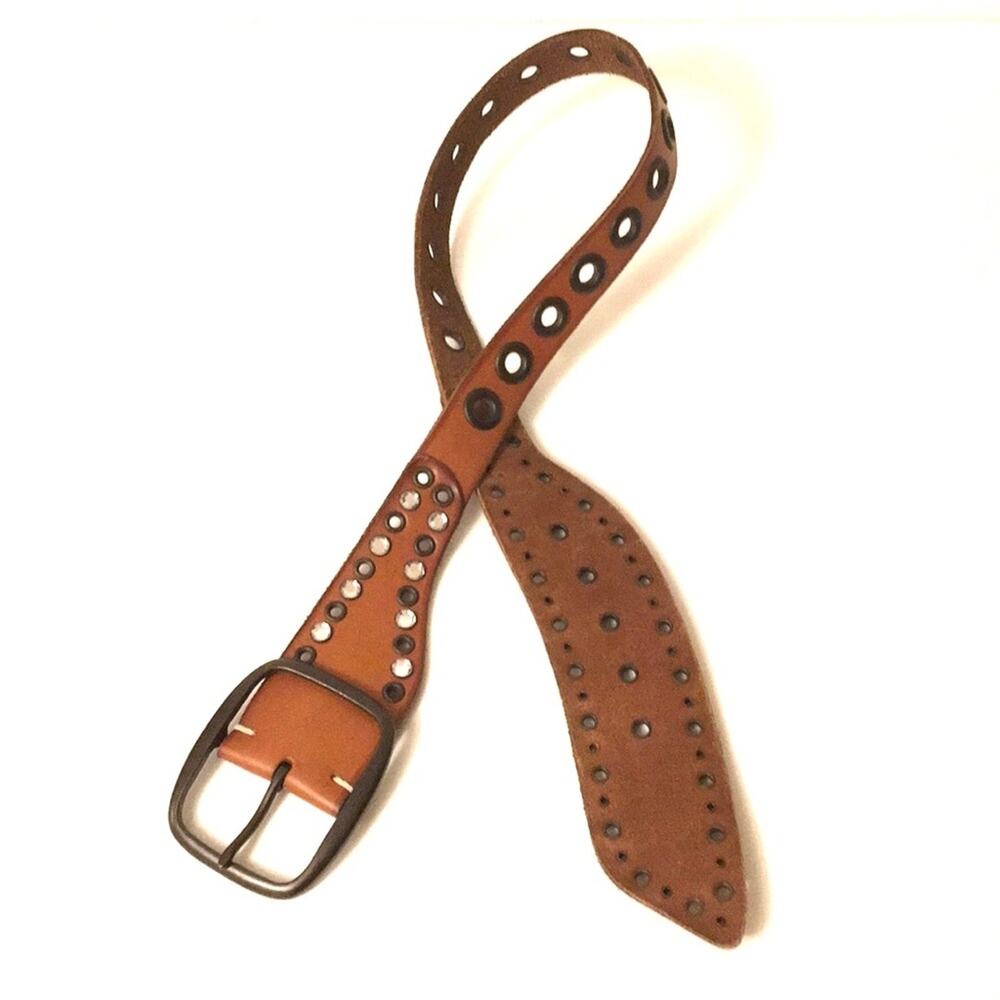 Boho Gap embellished leather studded belt size S